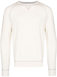 Brunello Cucinelli джемпер с контрастной строчкой