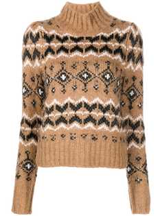 Veronica Beard свитер с орнаментом