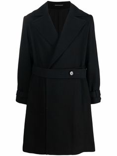 Yohji Yamamoto Pre-Owned пальто 2000-х годов с поясом