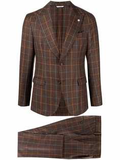 Manuel Ritz костюм-двойка Nuvola в клетку