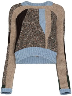 Eckhaus Latta джемпер Handloomed в стиле колор-блок