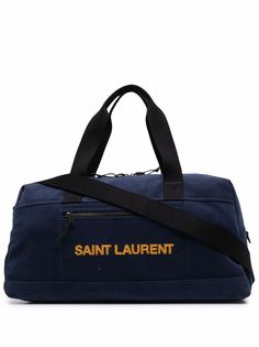 Saint Laurent дорожная сумка с вышитым логотипом