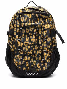 The North Face рюкзак с леопардовым принтом и вышитым логотипом