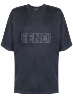 Fendi Pre-Owned футболка 1990-х годов с логотипом