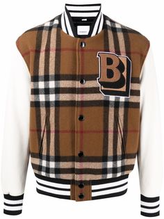 Burberry бомбер в клетку Vintage Check