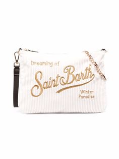 MC2 Saint Barth Kids клатч на молнии с логотипом