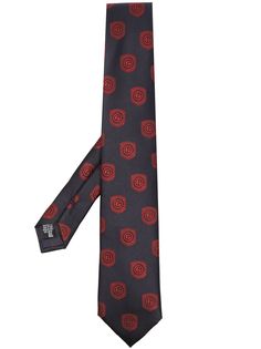 Giorgio Armani шелковый галстук с логотипом