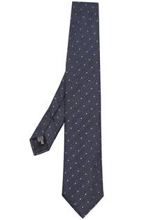 Giorgio Armani шелковый галстук в горох