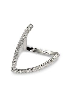 Yvonne Léon кольцо из белого золота с бриллиантами