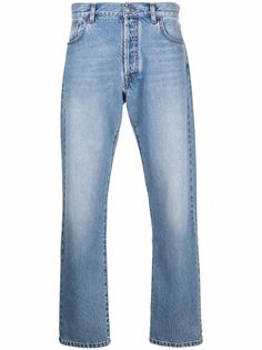 Moschino прямые джинсы с вышитым логотипом