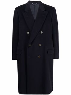 LANVIN Pre-Owned двубортное пальто 1990-х годов