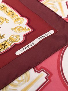 Hermès шелковый платок Eperons dOr 1996-го года Hermes