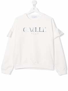 Gaelle Paris Kids толстовка с тисненым логотипом
