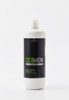 Шампунь Schwarzkopf Professional для волос и тела [3D]MEN, 1000 мл