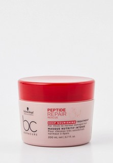 Маска для волос Schwarzkopf Professional интенсивная питательная Bonacure Peptide Repair Rescue, 200 мл