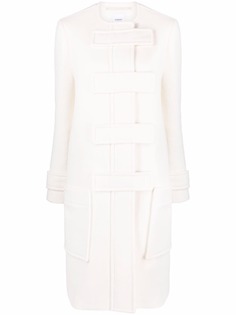 Burberry шерстяное пальто миди