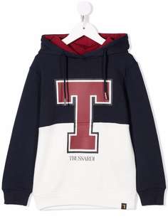 TRUSSARDI JUNIOR худи в стиле колор-блок