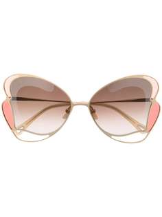 Chloé Eyewear солнцезащитные очки в оправе бабочка