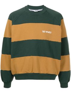 Sunnei полосатая толстовка оверсайз