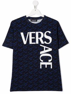 Versace Kids футболка с монограммой