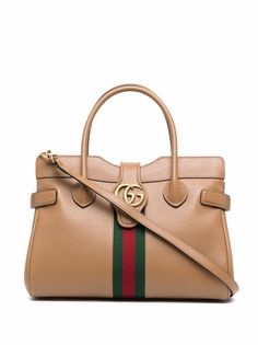 Gucci сумка-тоут с логотипом и отделкой Web