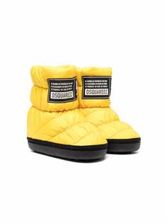 Dsquared2 Kids дутые сапоги с нашивкой-логотипом