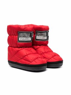 Dsquared2 Kids дутые сапоги с нашивкой-логотипом