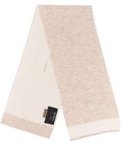 Delloglio кашемировый шарф с контрастной отделкой Dell'oglio