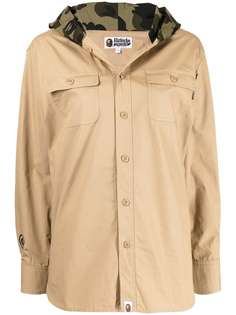 A BATHING APE® куртка-рубашка с капюшоном Bape