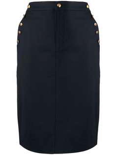 Lauren Ralph Lauren юбка-карандаш с тиснеными пуговицами