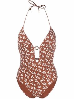 Tory Burch купальник с завязками и принтом