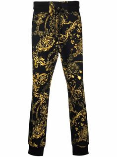 Versace Jeans Couture спортивные брюки с принтом Baroque