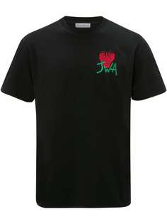 JW Anderson футболка с вышивкой Strawberry