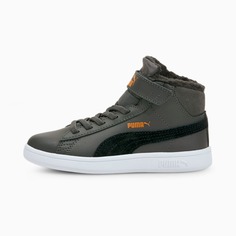 Детские ботинки Puma Smash v2 Mid L Fur V PS