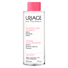 Uriage, Мицеллярная вода для чувствительной кожи, 500 мл