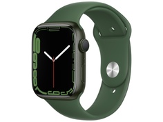 Умные часы APPLE Watch Series 7 45mm Green Aluminium Case with Clover Sport Band MKN73RU/A