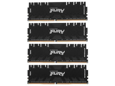 Модуль памяти Kingston Fury Renegade Black DDR4 DIMM 3200MHz PC-25600 CL16 - 32Gb Kit (4x8Gb) KF432C16RBK4/32