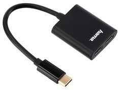 Хаб USB Hama 2xUSB-C 00135749