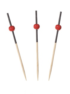 Пика бамбуковая OptiLine Красная Жемчужина 7.5cm 100шт 10-1118