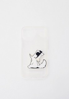 Чехол для iPhone Karl Lagerfeld 13, PC/TPU Choupette Fun Transparent