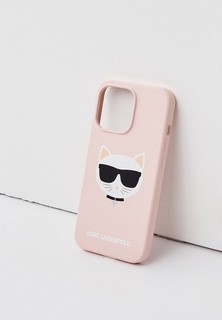 Чехол для iPhone Karl Lagerfeld Lagerfeld для iPhone 13 Pro чехол Liquid silicone Choupette Hard Pink