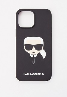 Чехол для iPhone Karl Lagerfeld Lagerfeld для iPhone 13 Pro Max чехол Liquid silicone Karls Head Hard Black