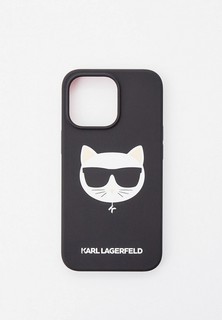 Чехол для iPhone Karl Lagerfeld Lagerfeld для iPhone 13 Pro чехол Liquid silicone Choupette Hard Black