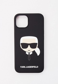 Чехол для iPhone Karl Lagerfeld 13, Liquid silicone Karls Head Hard Black