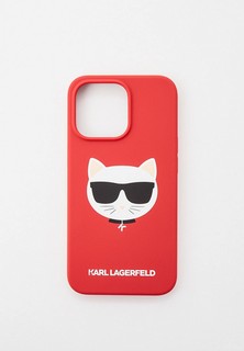 Чехол для iPhone Karl Lagerfeld Lagerfeld для iPhone 13 Pro чехол Liquid silicone Choupette Hard Red