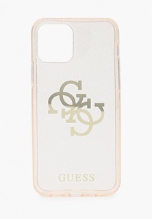 Чехол для iPhone Guess 12/12 Pro, TPU 4G Big logo Glitter Gold