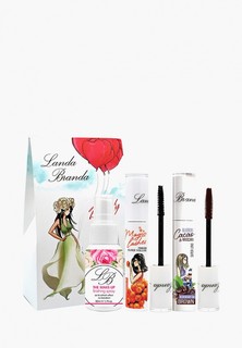 Набор для макияжа глаз Landa Branda Подарочный: make-up finishing spray,Туши Супер объем/длина