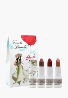 Набор для макияжа губ Landa Branda Подарочный: Помады "Сияние и увлажнение"