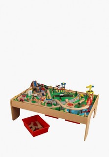 Набор игровой KidKraft Деревянная железная дорога Горный водопад, 120 предметов в наборе, со столом