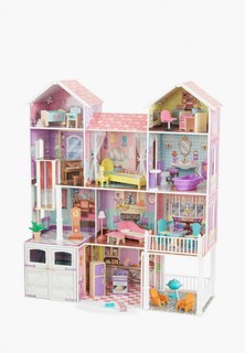 Дом для куклы KidKraft Загородная усадьба, с мебелью 31 предмет в наборе и с гаражом, для кукол 30 см